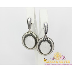 Жіночі сережки срібні "Сяйво" гірський кришталь 2499 Gold & Silver, Украина